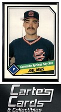 Joel Davis 1989 CMC Colorado Springs Sky Sox #7  Cleveland Indians