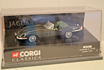 Corgi Classics 1:43s - #02701 Jaguar E Type Open Top / Convertible - Dark Green - Image 1 of 4