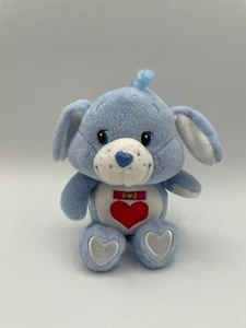 Care Bear Cousins Loyal Heart Blue Puppy Dog 7" Plush Red Tush Tag Cut - Picture 1 of 11