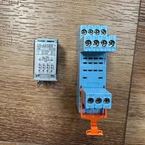 Releco Comat QR-C C9-A41-DX Relay w/ Relecomat S9-M Relay Base, 24 VDC DC24V - Picture 1 of 18