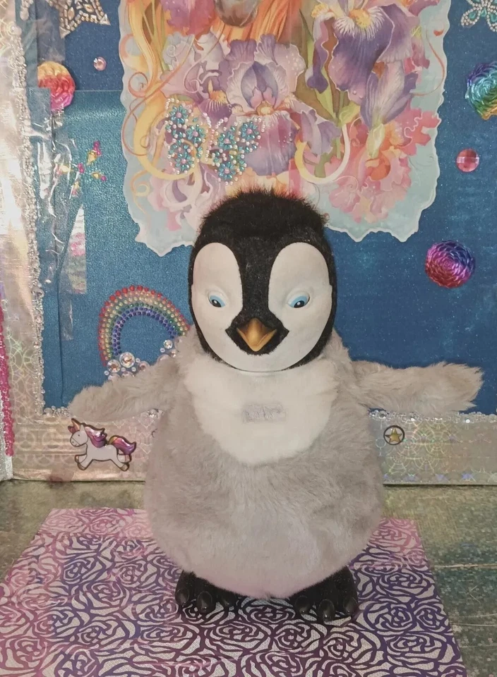 🦄ThinkWay Toys /Disney Pixar/Happy Feet 2 "Erik" Penguin Figure Animated Plush! - Image 1 of 4