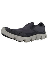Crocs Mens Duet Sport Stretch Canvas Slip On Shoes, Charcoal/Pearl White, US 7