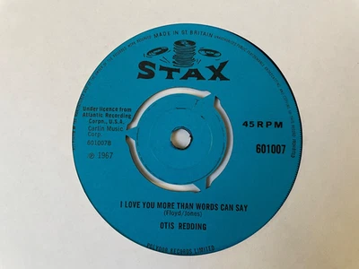 Otis Redding: 1967 UK Stax Records 45: I Love You More Than Words Can Say _NM - Image 1 of 2