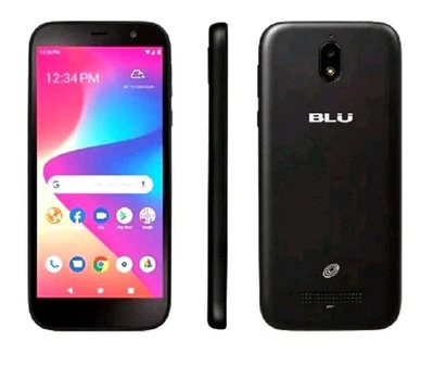 New Tracfone BLU View 2 B131DL 32GB Black Prepaid Smartphone  - Image 1 of 4