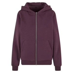 Build Your Brand Womens/Ladies Fluffy Full Zip Hoodie (RW10665) - Picture 1 of 18