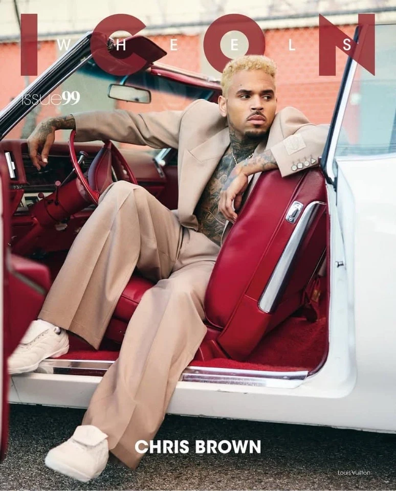 CHRIS BROWN Italian Collectible Magazine ICON #99 August 2025 Roch Barbot - Image 1 of 4
