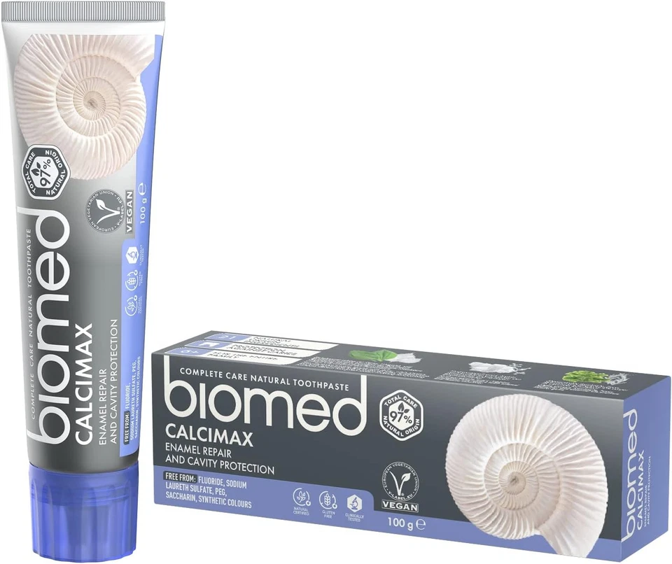 Biomed Calcimax - Natural Toothpaste - No Sls, Fluoride - Strengthening...  - Image 1 of 4
