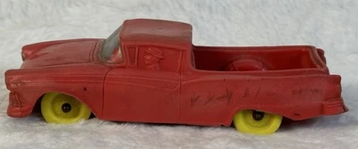 Винтажный 1950-е Auburn 610 резиновый Ford Ranchero классический автомобиль красный сделано в США - Изображение 1 из 4