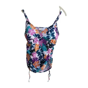 Women's 14 Sonoma Life & Style Tropical Floral Tankini Swim Top Resort Beach - Picture 1 of 7