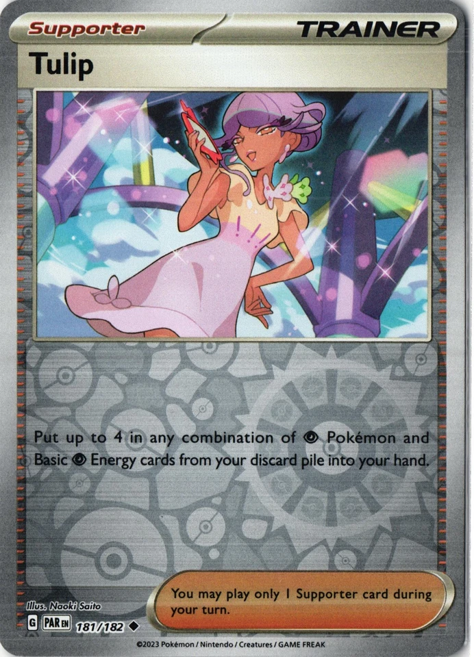 Tulip Reverse Holo Trainer SV04: Paradox Rift PAR EN 181/182 NM - Image 1 of 1