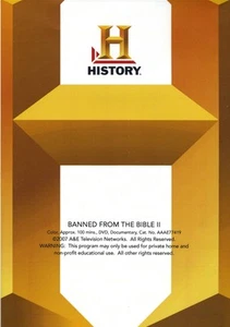 The History Channel: Banned From The Bible II - dvd - Picture 1 of 1