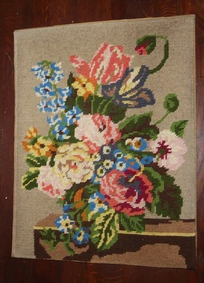 Gobeline, Stickbild -  Blumenstrauß - Bild 1 von 2
