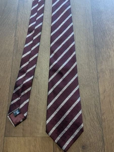 Emporio Armani Silk Tie Silver Purple - Picture 1 of 10