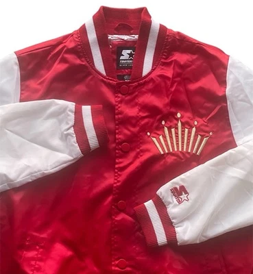 Куртка-бомбер Starter 50 Black Label Budweiser атласная размер средний красно-белая с подкладкой - Изображение 1 из 4