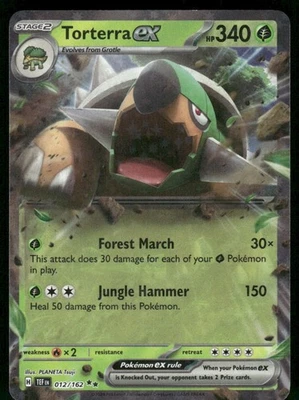 Torterra ex - 012/162 Double Rare Holo NM Pokemon SV05: Temporal Forces - Image 1 of 2