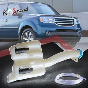 Windshield Washer Reservoir Bottle Tank w/Pump+Cap+Sensor for 12-14 Honda Pilot - Picture 1 of 7