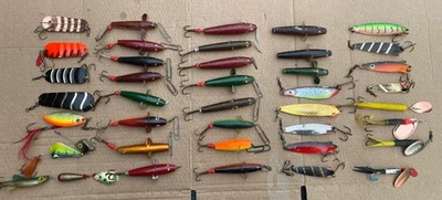 39 gemischte Lachsköder Restposten inkl. Abu Toby’s, Atoms, Flying c’s - Salmon/Ferox - Bild 1 von 4