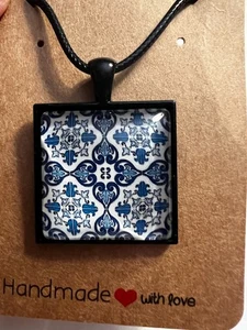 Nuevo Colgante Hecho a Mano Portugués Portugal Diseño Azulejo - Imagen 1 de 7