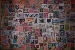 Briefmarken Weltweit Lot Sammlung unausgesucht FOTOS ALLE 200+ - Bild 1 von 9