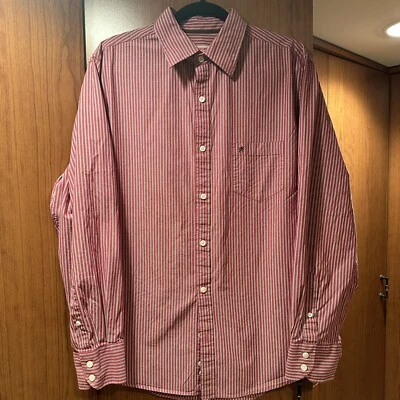 Mossimo Mens Dress Shirt Button Up Striped Business Casual Long Sleeve Sz Large - Image 1 of 4