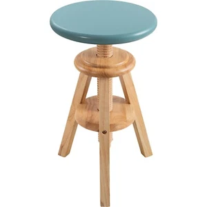 eHemco Swivel Wooden Adjustable Counter Bar Stool, 18.9-25.2" (Collectible) - Picture 1 of 27
