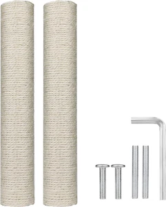 2Pcs Cat Scratching Post Replacement, 15.7 Inch Cat Tree Scratch Post with 4 ... - Picture 1 of 6