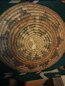 *AWESOME VINTAGE NATIVE AMERICAN HAND MADE NAVAJO CLOTH PLUG BASKET FINE SUPER!* - Picture 1 of 12