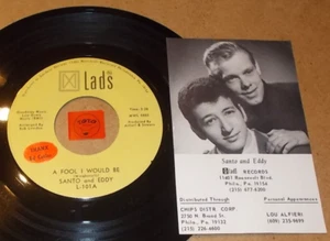 SANTO AND EDDY - A FOOL I WOULD BE - I NEVER FELT SO - LISTEN - SOUL POPCORN - Picture 1 of 2