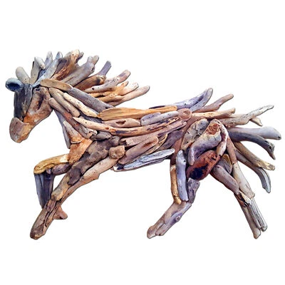 SEESTERN Treibholz Deko m. Pferd (78 cm) Motiv Wanddeko Driftwood Holzdeko /2340 - Bild 1 von 4