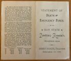 1888 WESTFIELD MA DEATHS TYPHOID FEVER Dysentery DEATH BENEFITS LIFE INSURANCE