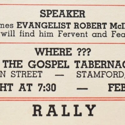 1946 Statewide Youth Rally Gospel Tabernacle Missionary Baptist Church Stamford - Image 1 of 3