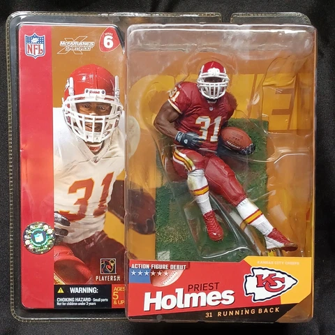 Priest Holmes Kansas City Chiefs McFarlane NFL Series 6 Figure Debut  RED Cover