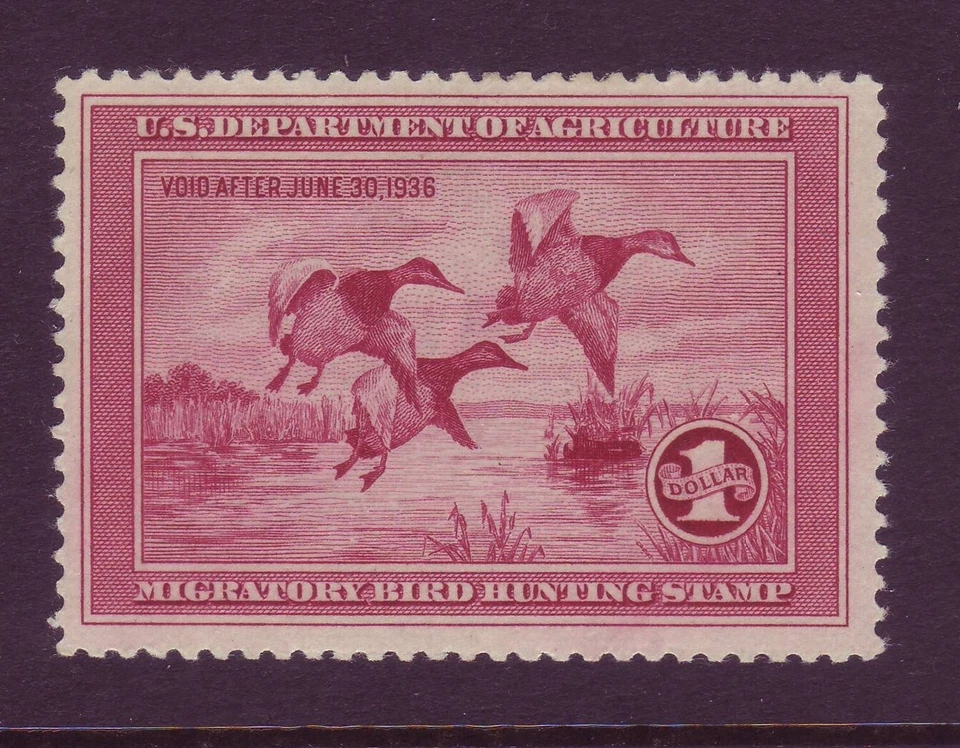 RW2 ( $1 Duck ) - PO FRESH BEAUTY - MNH - RARE as SUCH !! - Image 1 of 1