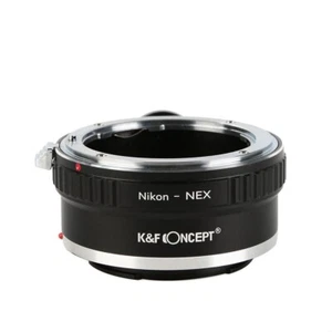 K&F Concept Adapter für Nikon AI Objektiv auf Sony E NEX/Alpha mit Halterung - Picture 1 of 7