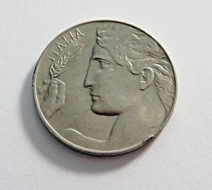 Italy Nickel 20 Centesimi 1921, KM 44 - Picture 1 of 2
