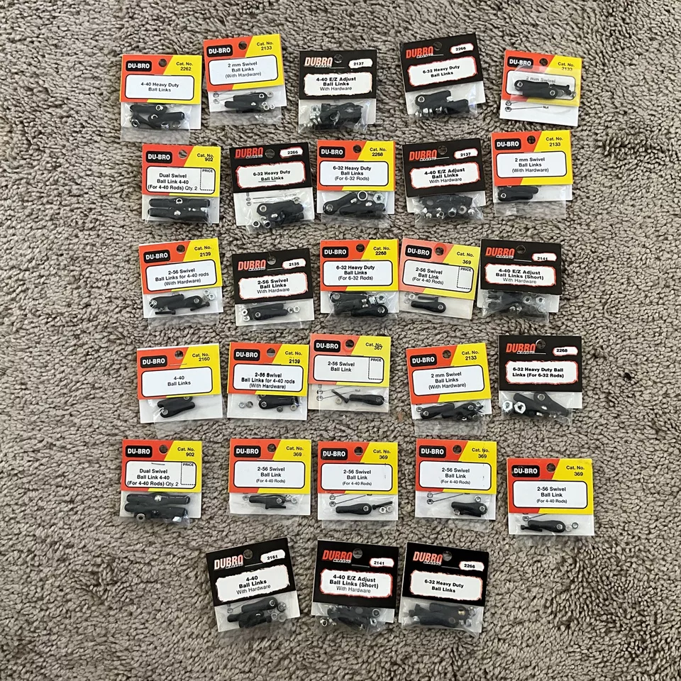 Du-Bro Lot Of 28  Ball Link Assortment  New - Image 1 of 1