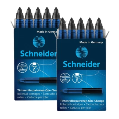 10x Schneider One Change Tintenrollerminen Tintenpatronen 0,6mm schwarz 185401 - Bild 1 von 4