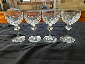 (4) Vasos de cóctel de licor Waterford Crystal Powerscourt de colección 5,25" x 3" RARO DIFÍCIL DE ENCONTRAR - Imagen 1 de 12
