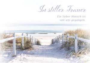 Trauer – Beileid – Kondolenz - Beileidskarte im Format 11,5x17cm mit Briefumschl - Bild 1 von 1