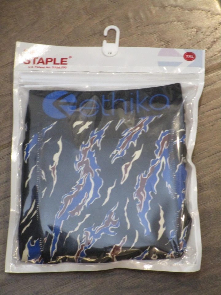 CALZONCILLOS BOXER ETHIKA THE STAPLE NEGRO/AZUL TALLA 3XL Foto 1 de 1