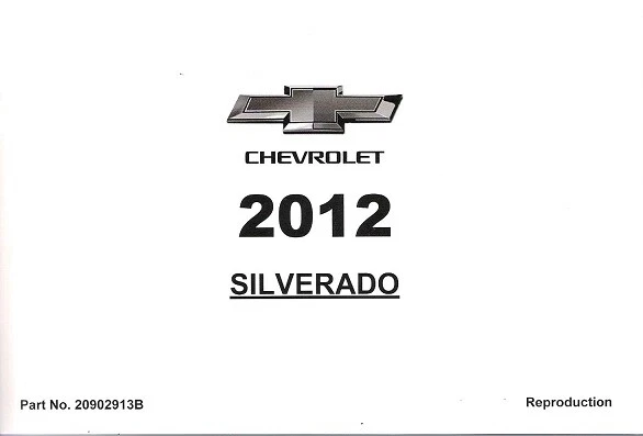Chevrolet Silverado 1500 2500 3500 2012 manual del propietario nuevo 0902913B Foto 1 de 1