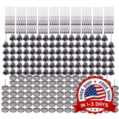 Cepillos de alambre de acero para herramientas rotativas (paquete de 300) NUEVO US Foto 1 de 4