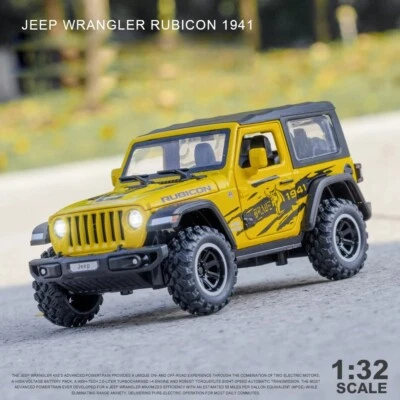 1/32 Jeep Wrangler Rubicon Alloy Diecast Model SUV Sports Car Vehicle Kids Toys - Image 1 of 4