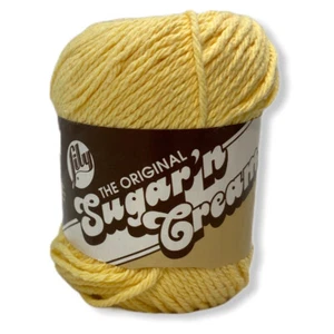 Lily Sugar 'n Cream 100% Cotton Yarn 2.5 ounce skein 1 Skein in Yellow - Picture 1 of 3