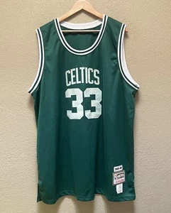 Boston Celtics Larry Bird # 33 Mitchel & Ness 1985-86 Team Jersey Men’s Size 56 - Picture 1 of 6