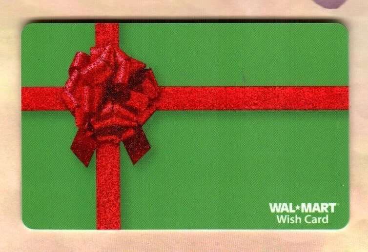 WALMART Sparkling Red Ribbon Bow ( 2007 ) Gift Card ( $0 ) - Image 1 of 1