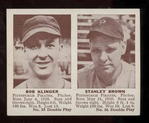 1941 Double Play #35/36 Klinger/ Brown, ExMt+ - Picture 1 of 2