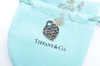 Tiffany &amp; Co Notes Fifth Ave Wave Herat Pendant Necklace Sterling Silver W Pouch