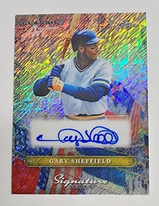 GARY SHEFFIELD 2025 Leaf Signature Series Classic Art Shimmer Auto #d 1/1 - Picture 1 of 2
