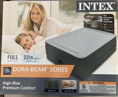 "Colchón cama de aire Intex 22"" Full High Rise Premium Dura-Beam con bomba incorporada" Foto 1 de 4